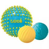 Ludi - set van 3 sensorische ballen 'Blue'