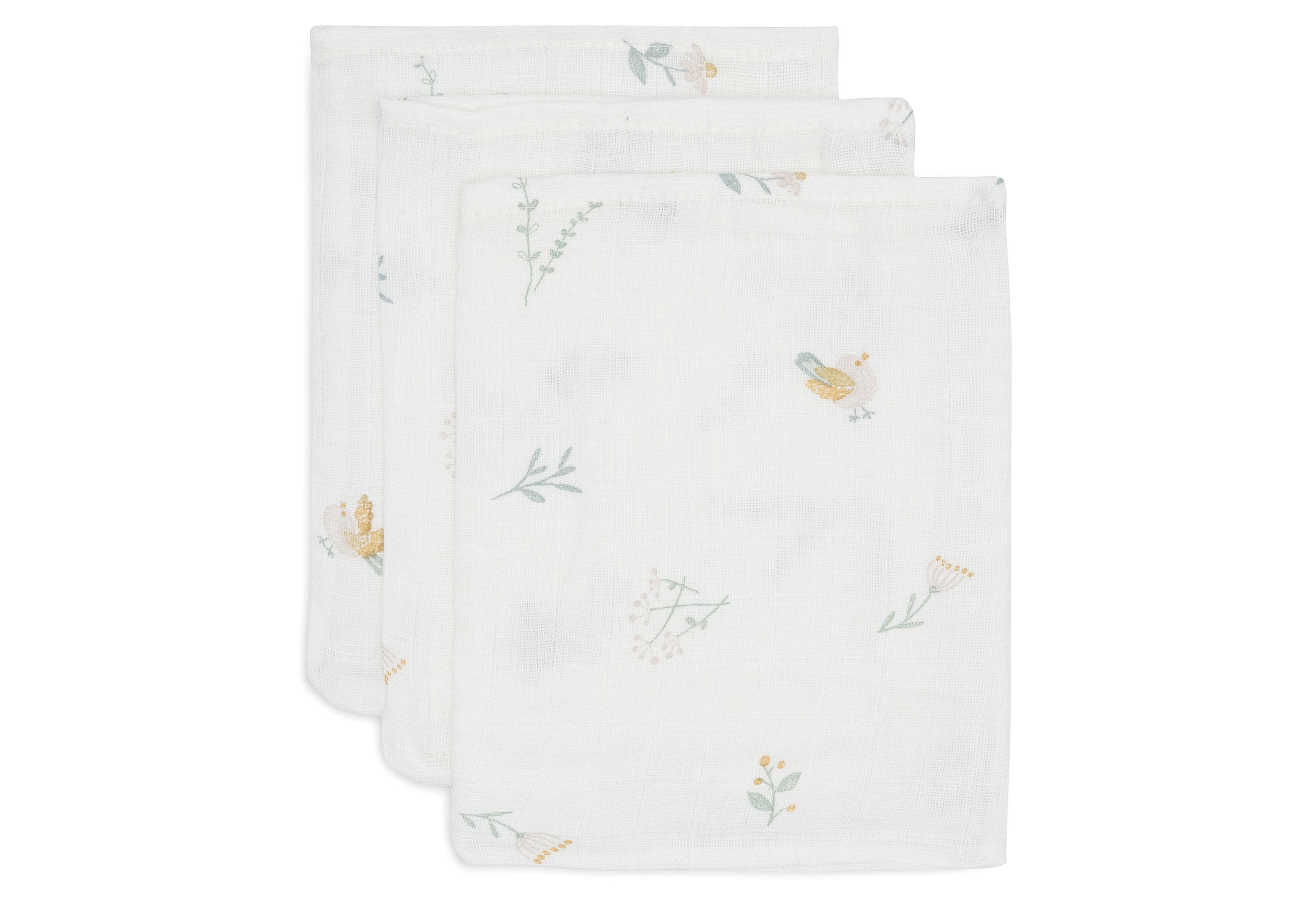 Tetra washandjes Jollein set van 3 - Lovely Birds