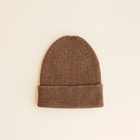 Beanie HVID Fonzie newborn - mocha